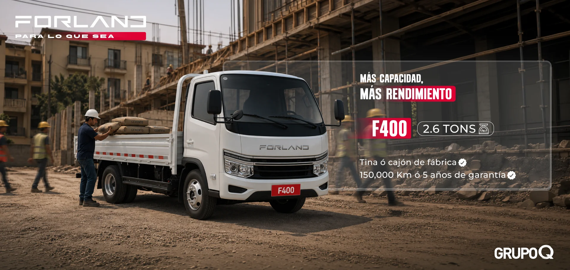 NUEVO Forland F400 TINA Nicaragua - Para lo que sea - Capacidad de carga 2.6 Ton - Tina incluida de fábrica - Garantía 5 años o 150000 km - Grupo Q